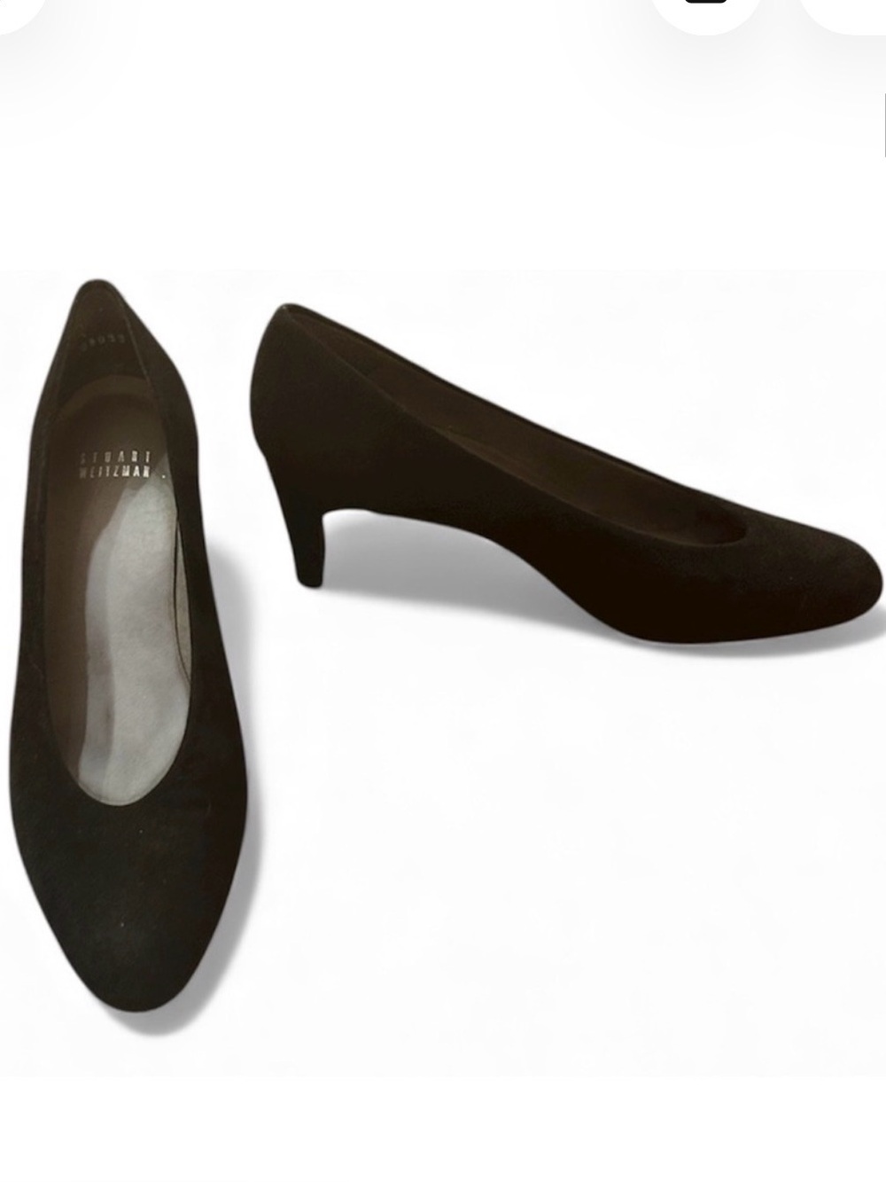 Stuart Weitzman Black Suede Heels